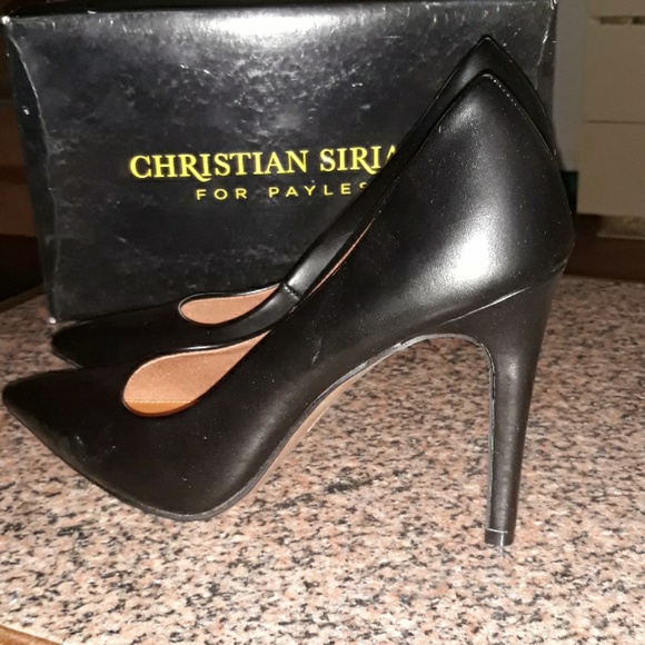 Women's Black "Habit" Christian Siriano Heels NEW - Picture 3 of 4